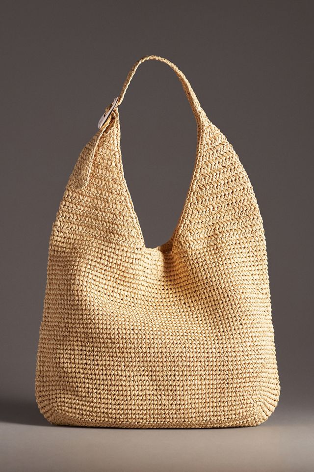 The Love Knot Slouchy Bag: Raffia Buckle Edition #1