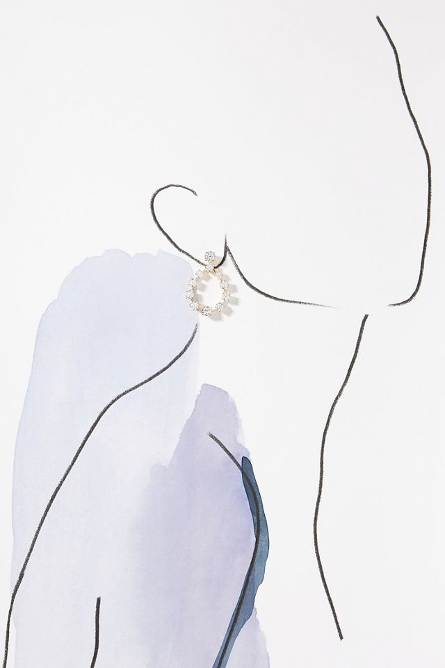 NADRI Halle Cubic Zirconia Teardrop Earrings #1