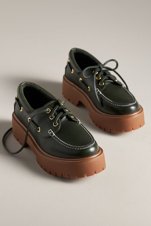 Jeffrey Campbell Crushed-T Lug Platform Boat Shoes #1