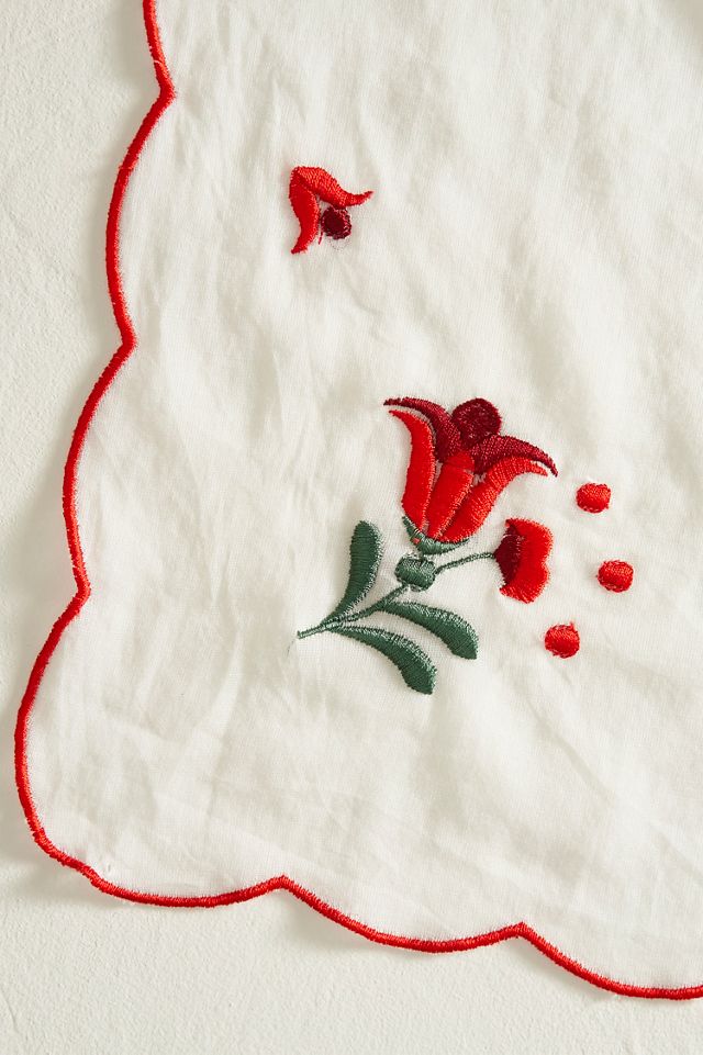 Scandinavian Floral Cotton Bandana #1