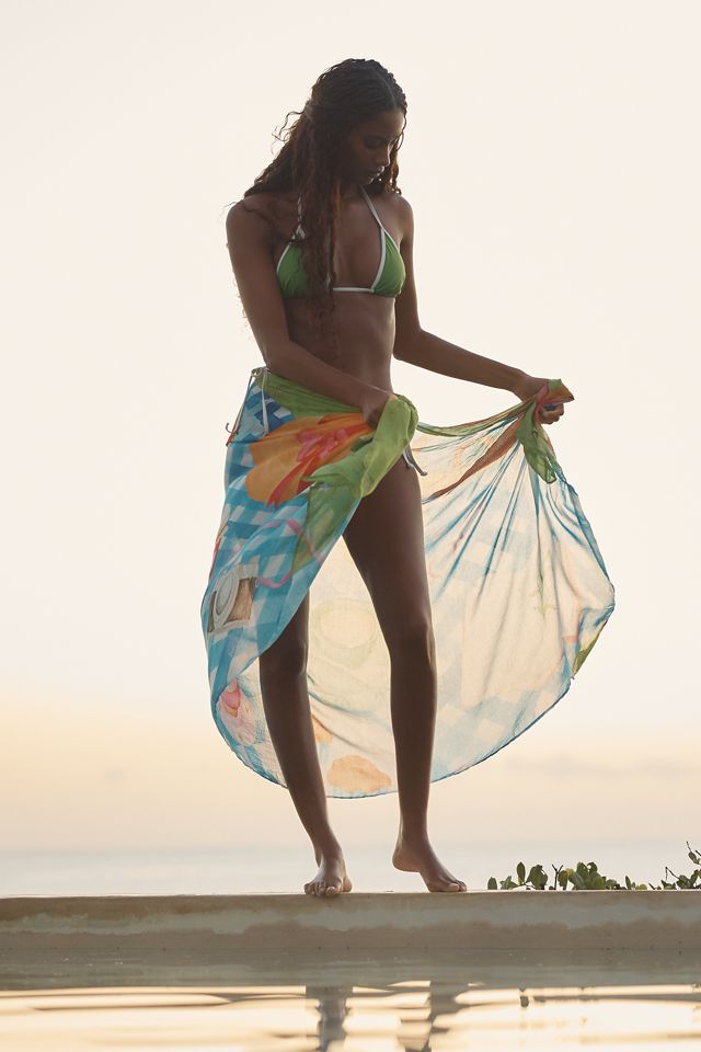 By Anthropologie Picnic Printed Sarong #1