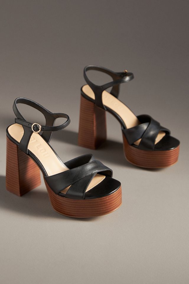 Bibi Lou Cross-Strap Platform Sandals #1