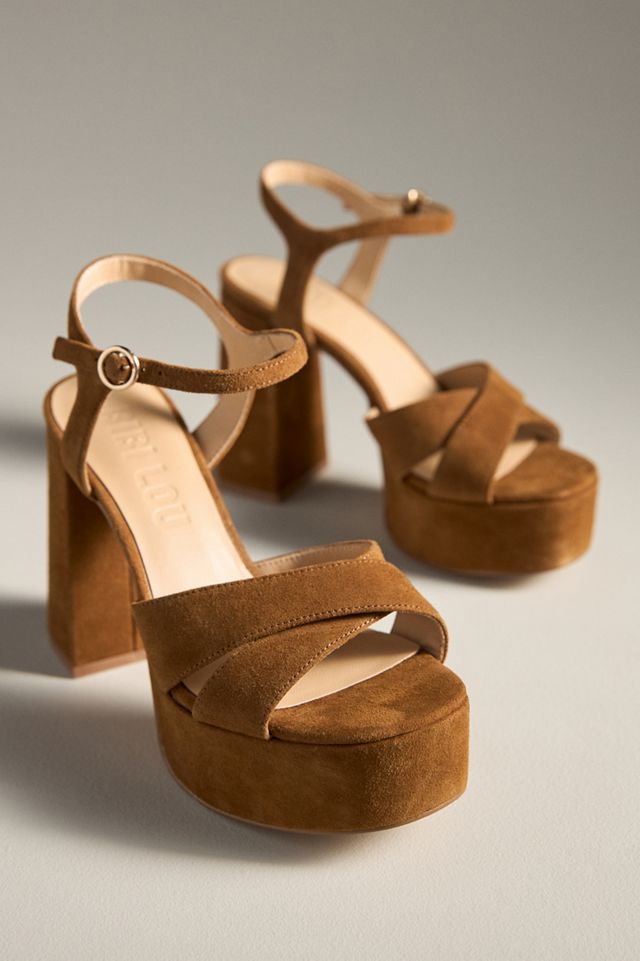 Bibi Lou Cross-Strap Platform Sandals