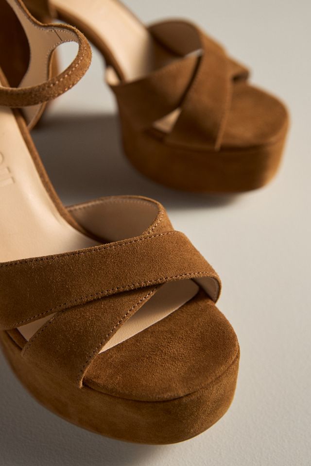 Bibi Lou Cross-Strap Platform Sandals