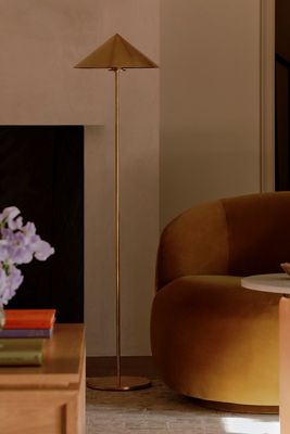 Orsay Medium Brass Floor Lamp