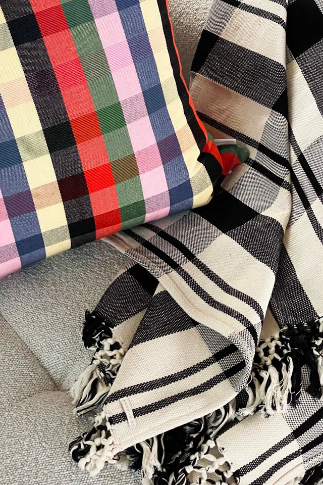 Archive New York Cecilia Plaid Throw #3