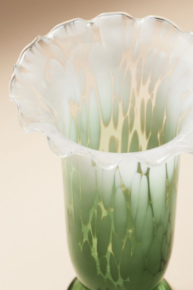 Stella Scalloped Confetti Glass Vase #1