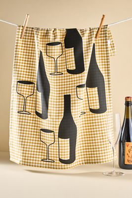 Julie Peach Wine Dish Towel
