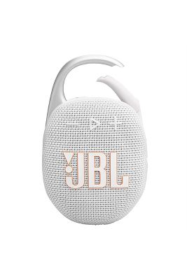 Shop Jbl Clip 5 Portable Waterproof Bluetooth Speaker In White