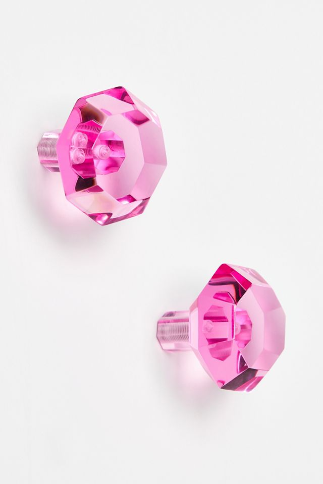 Ona Faceted Acrylic Knobs, Set of 2 #1