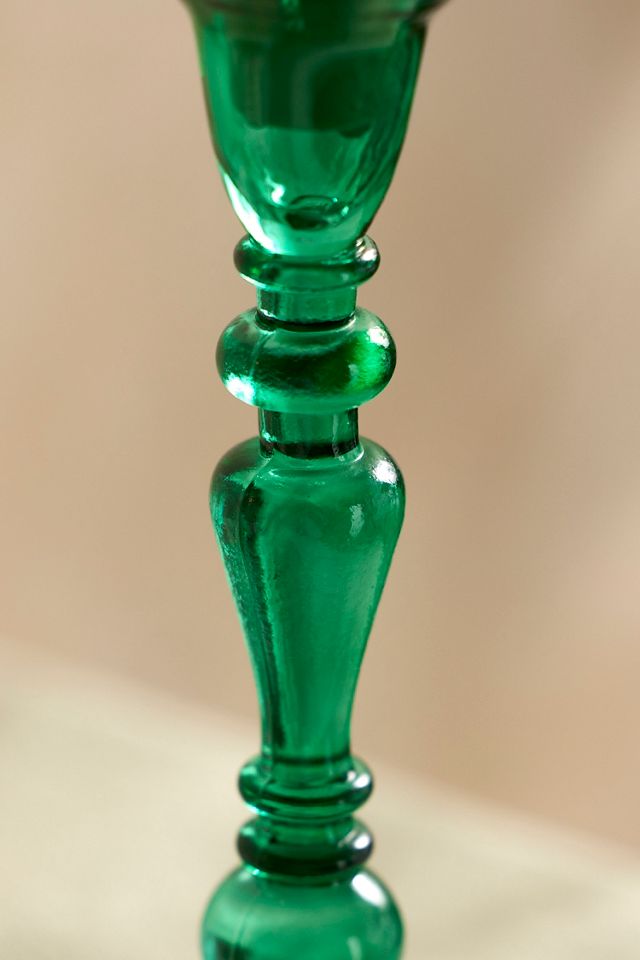 Egyptian Glass Tulip Taper Holder #2