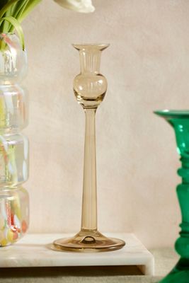 Egyptian Glass Tulip Taper Holder