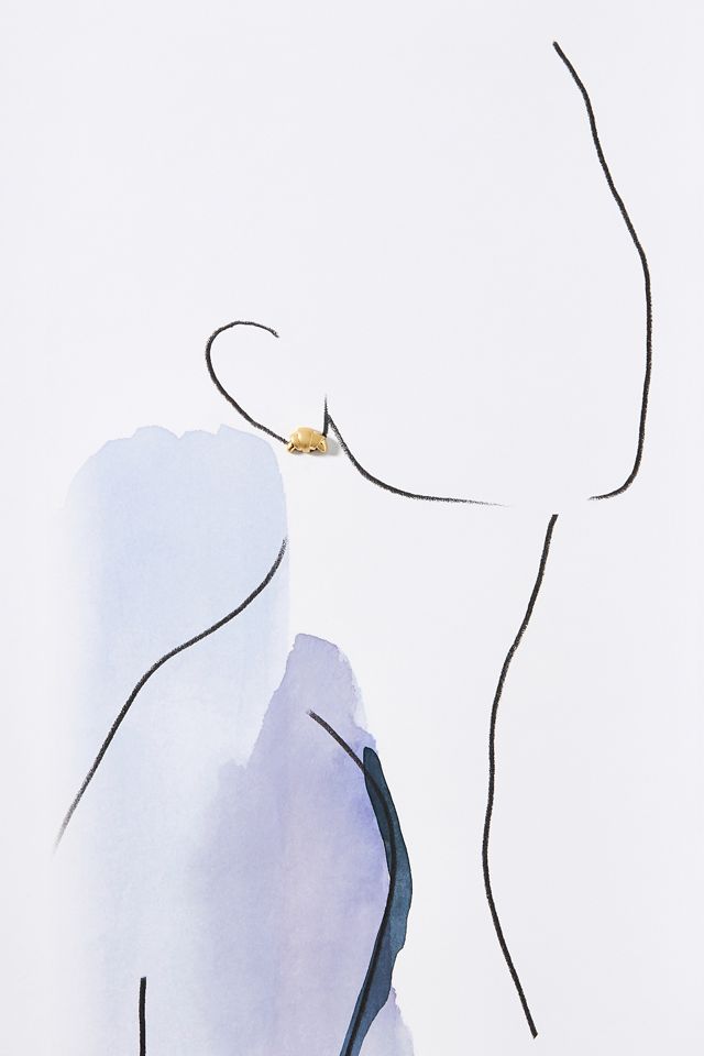 Clare V. Croissant Stud Earrings #2