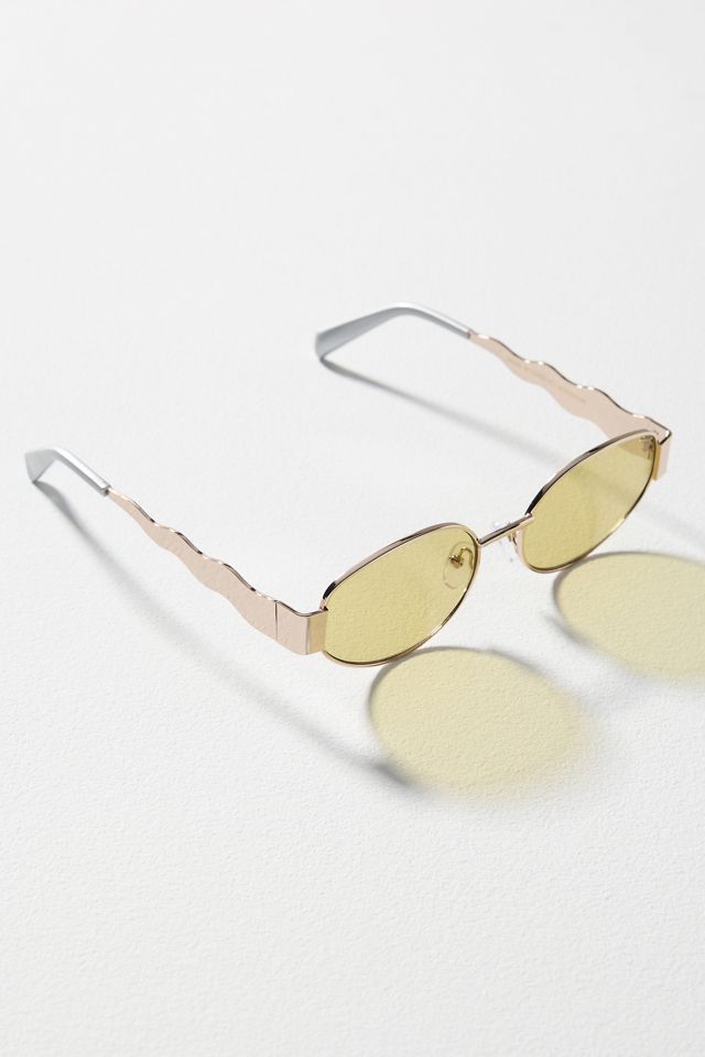 Anglo Swiggle-Arm Metal Sunglasses #1