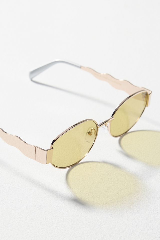 Anglo Swiggle-Arm Metal Sunglasses #2