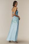 BHLDN Mia Strapless Satin Column Maxi Dress