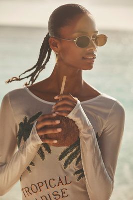 I-SEA Oval Wire Sunglasses