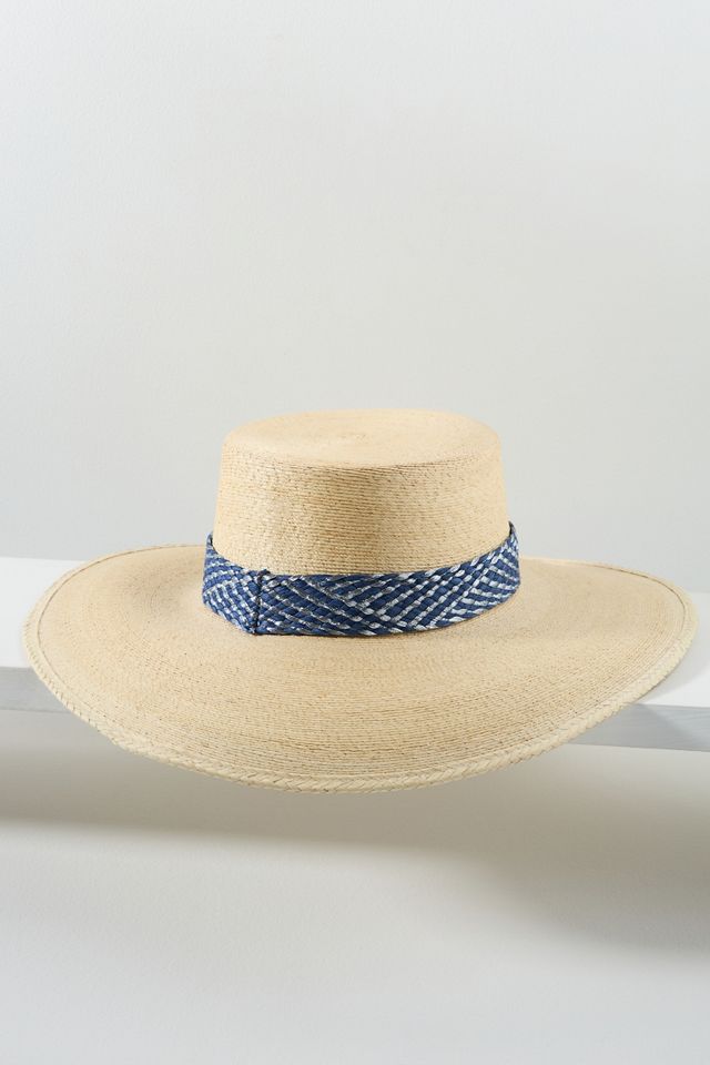 ASN Hats Bolero Patterned Straw Boater #1