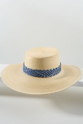 ASN Hats Bolero Patterned Straw Boater