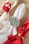 Sea Creatures Handwoven Napkin Rings, Set of 4