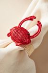 Sea Creatures Handwoven Napkin Rings, Set of 4