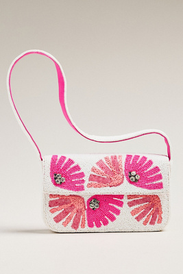 By Anthropologie The Fiona Beaded Bag: Floral Edition In Multi
