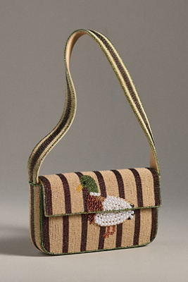 By Anthropologie The Fiona Beaded Bag: Icon Edition In Beige