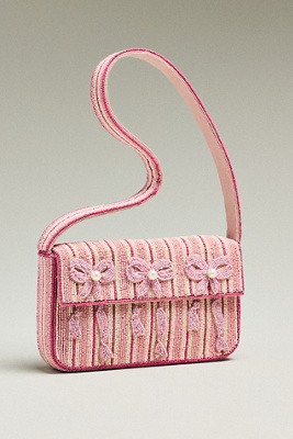 By Anthropologie The Fiona Beaded Bag: Icon Edition In Pink