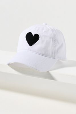 Kerri Rosenthal Heart Patch Baseball Cap