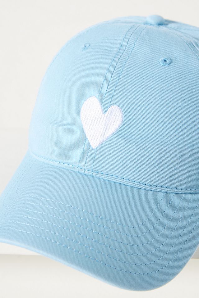 Kerri Rosenthal Embroidered Heart Baseball Cap #2