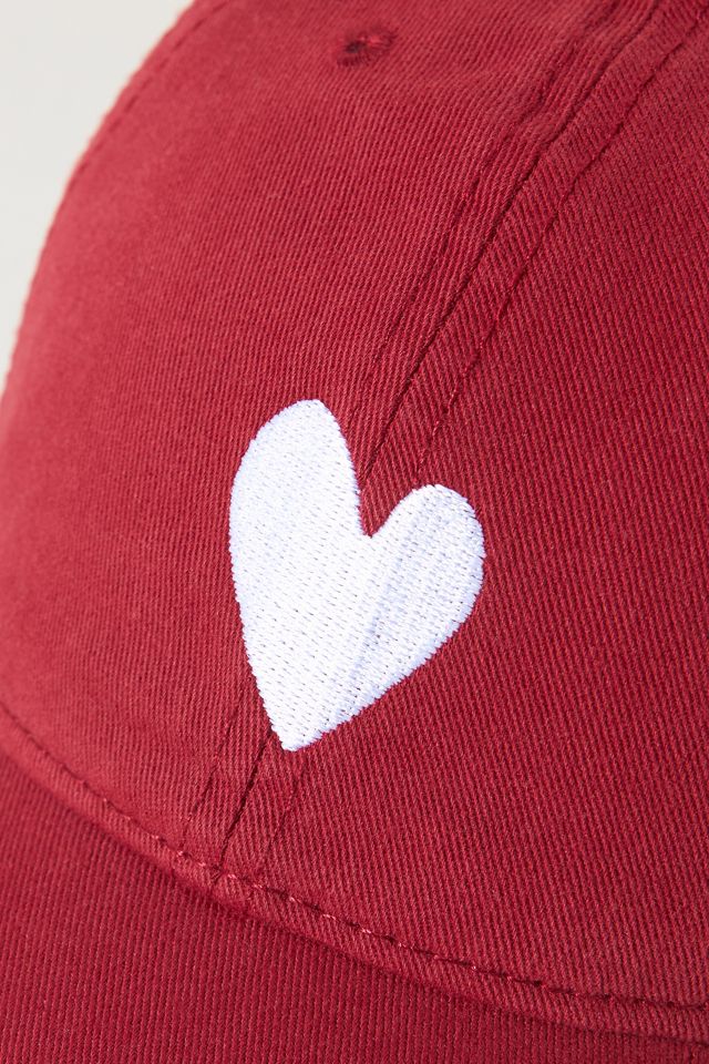 Kerri Rosenthal Embroidered Heart Baseball Cap #2