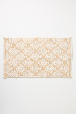 Anthropologie Tibi Handwoven Bath Mat In Beige
