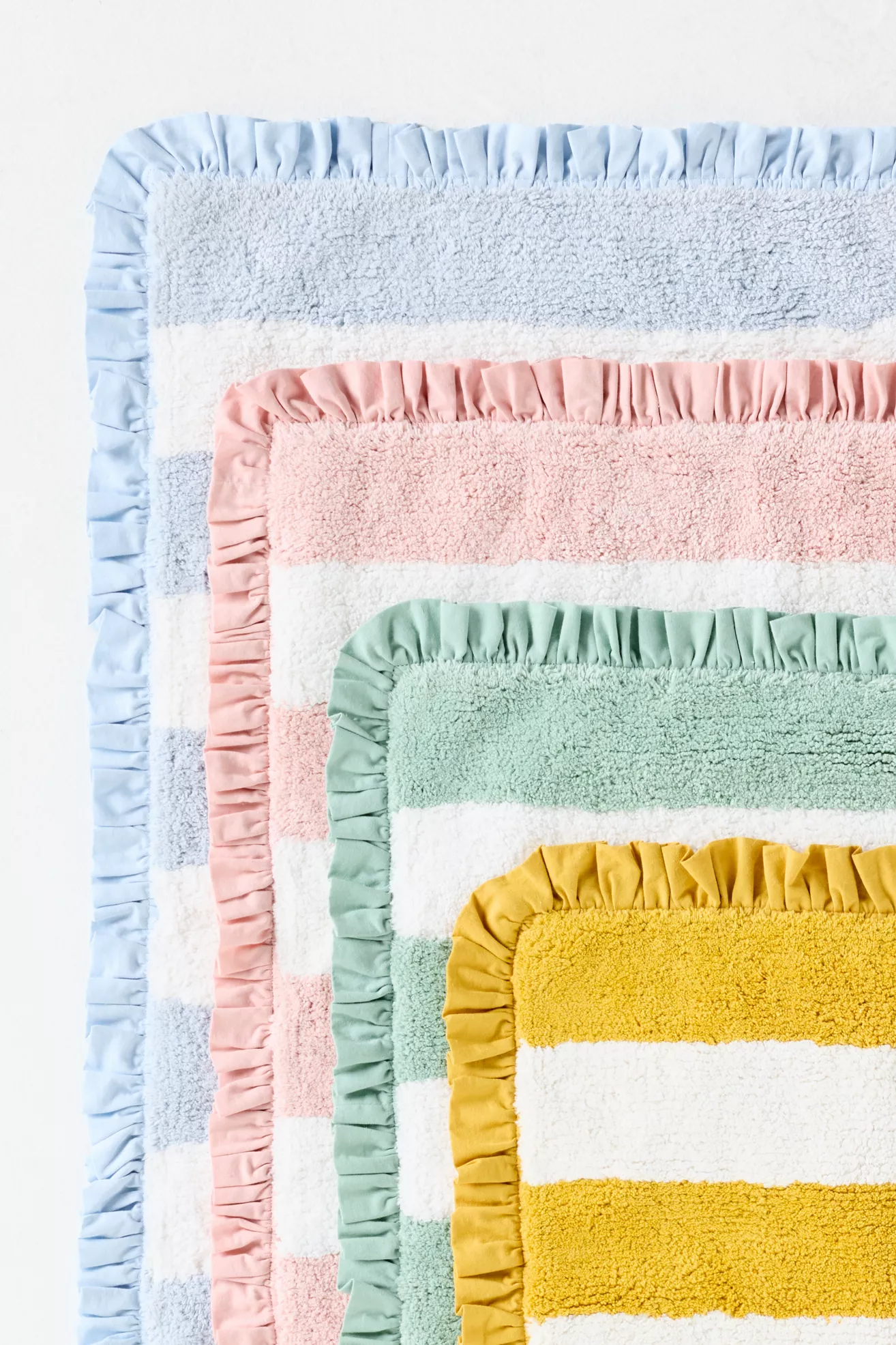 Maeve Ruffled Stripe Tufted Bath Mat - thumbnail 10
