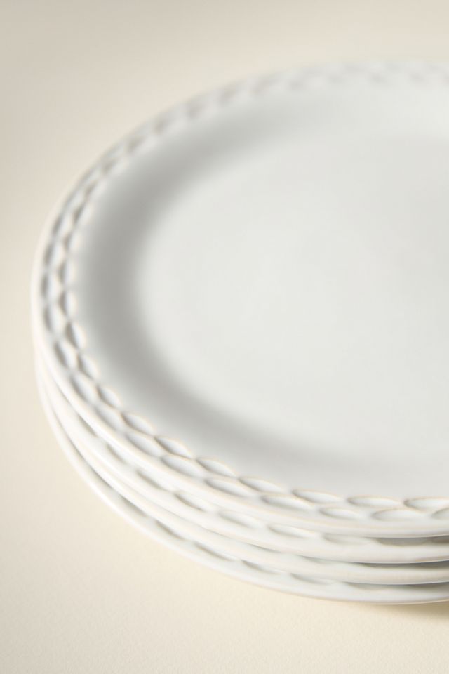 The Mediterranean Dish Chiseled Stoneware Dinner Plates, Set of 4 #2