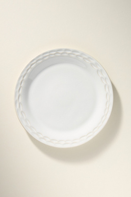 The Mediterranean Dish Chiseled Stoneware Dessert Plates, Set Of 4