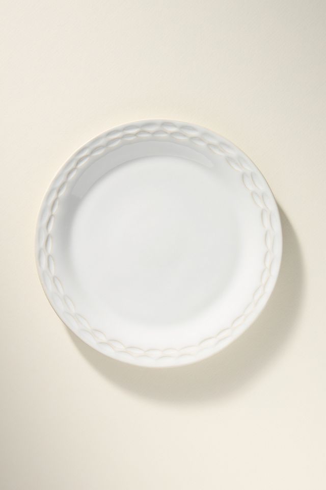 The Mediterranean Dish Chiseled Stoneware Dessert Plates, Set of 4 #1