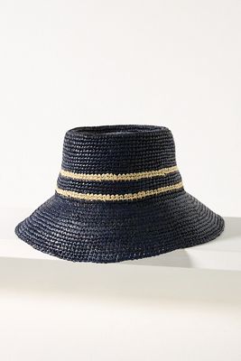 Wyeth Raffia Straw Bucket Hat