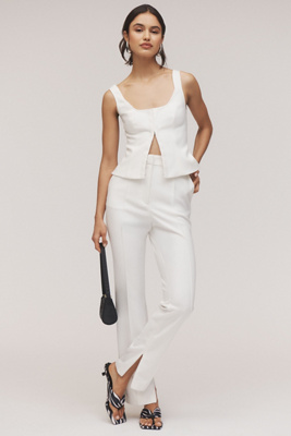 Newland High-Rise Split-Hem Pants