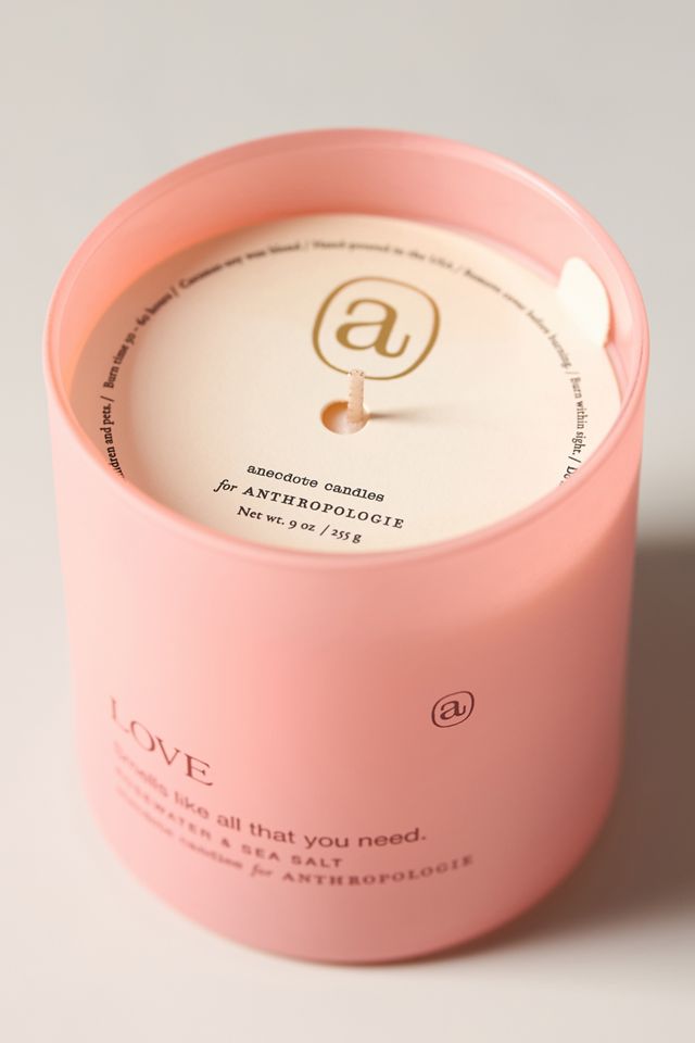 Anecdote Love Rosewater & Sea Salt Glass Candle #1