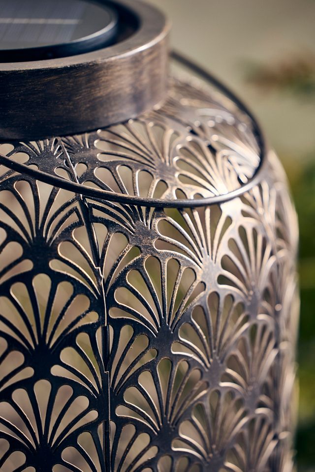 Perforated Foliage Solar Lantern, Extra Large #3