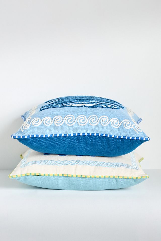Soula Embroidered Indoor/Outdoor Pillow #4