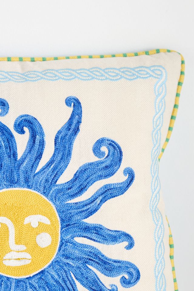 Soula Embroidered Indoor/Outdoor Pillow #3