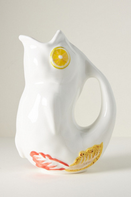 Micola Stoneware Fish Jug | Anthropologie UK