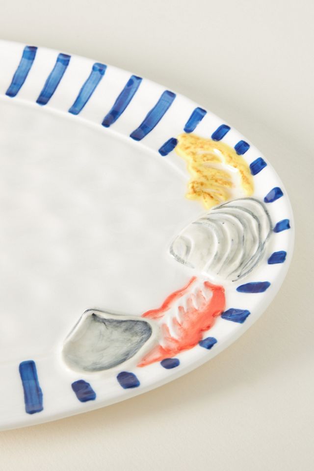 Micola Oval Stoneware Serving Platter #2
