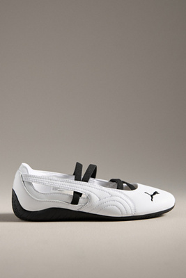 Puma Speedcat Elastic Strap Ballet Flat In White