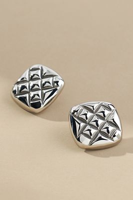 Cendré Olsen Square Earrings In Metallic