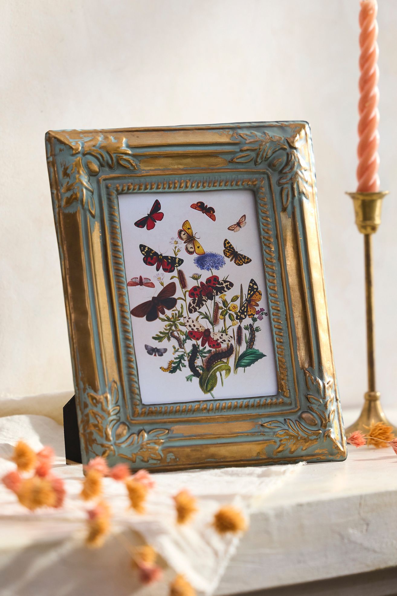 Ornamental Leaf Picture Frame - Multi, Standard, One Size