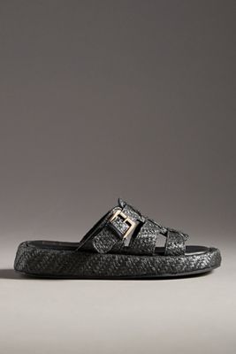 Beach by Matisse Raffia Fisherman Slide Sandals