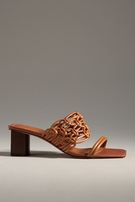 Schutz Rosalia Strappy Heels In Beige