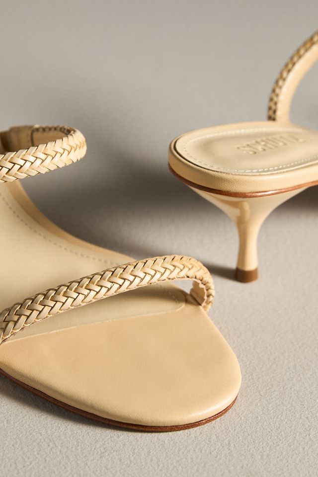 Schutz Talia Woven Kitten Heels | Anthropologie